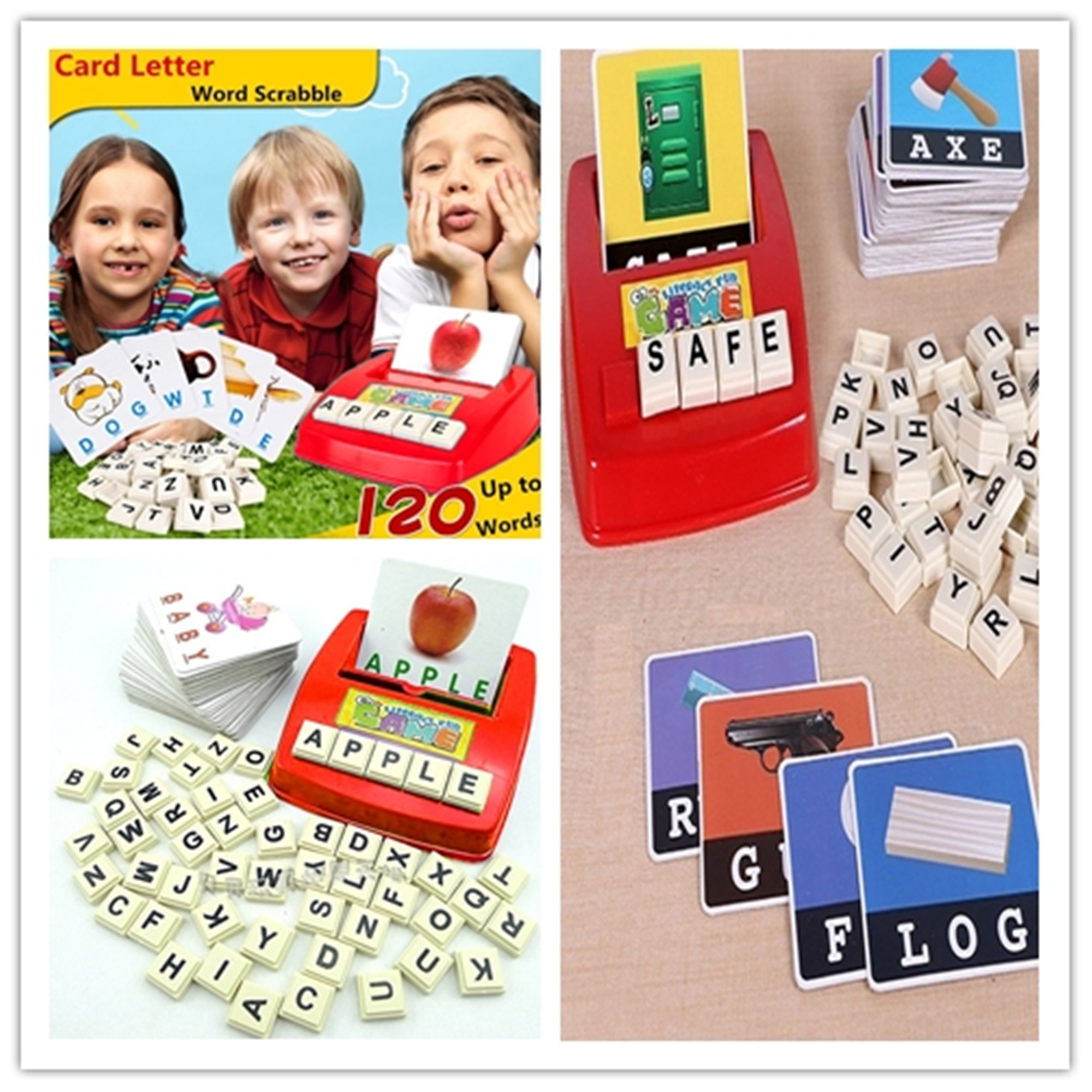 One opening Kids Typewriter Toys Multi-Purpose Practical Interesting Letter  Matching Game 